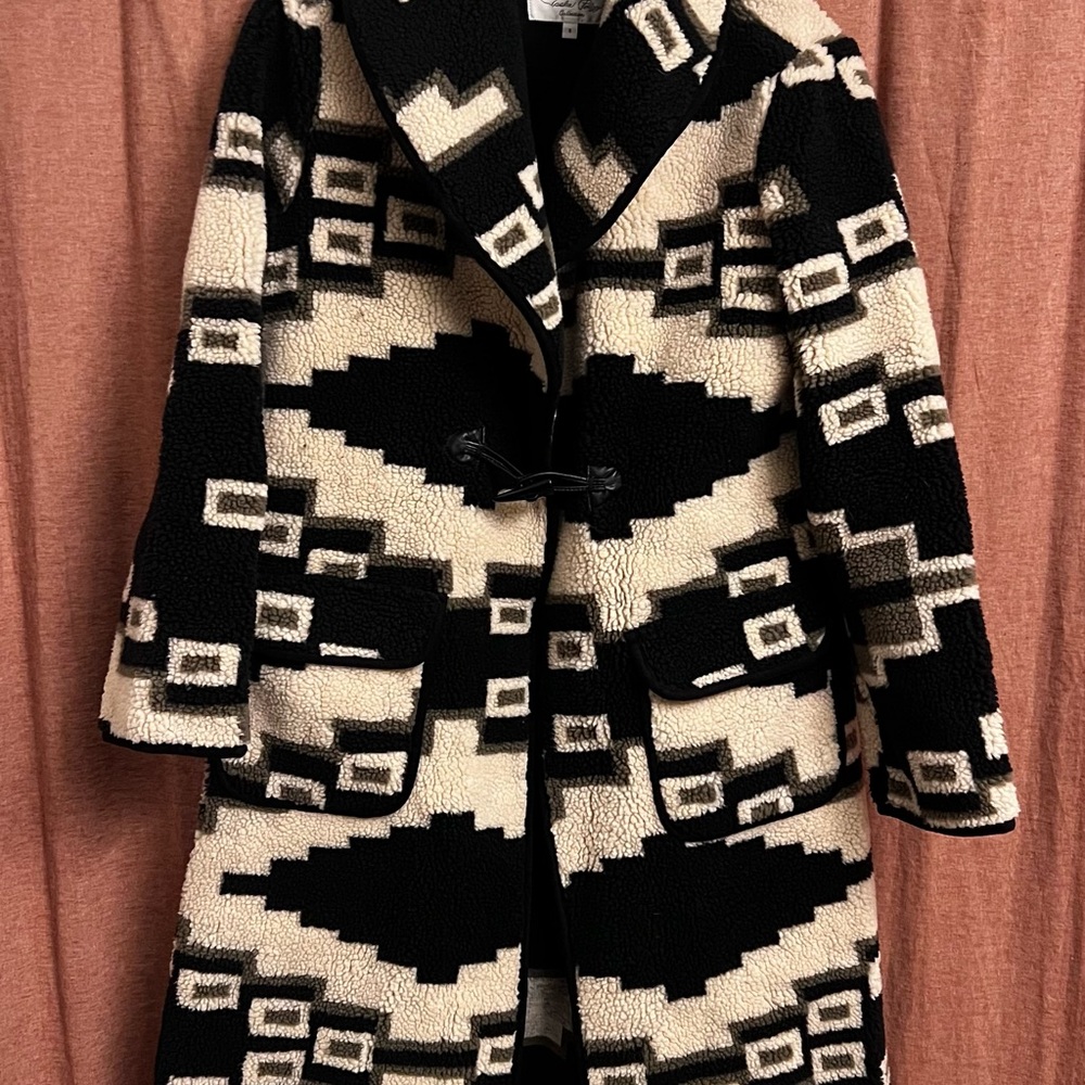 Geometric Patterned Coat - image 1